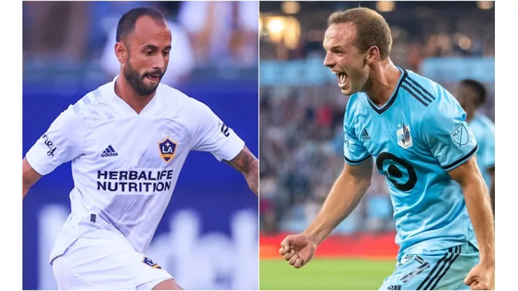 Victor Vazquez of LA Galaxy (left) and Chase Gasper of Minnesota United (right). (LA Galaxy & Minnesota United @ Facebook)