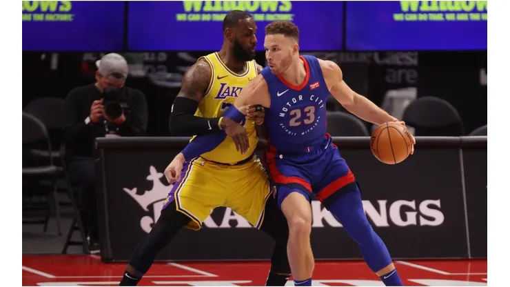 Blake Griffin vs. the Lakers. (Getty)