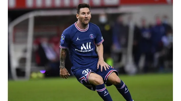 Lionel Messi in his first match with PSG (Twitter: @PSG_Inside)