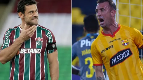 Fred of Fluminense (left) and Damian Diaz of Barcelona SC (right). (Getty)