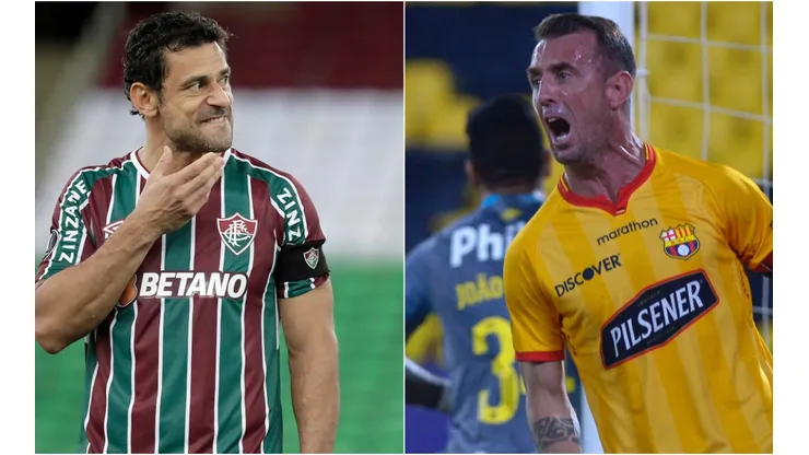 Fred of Fluminense (left) and Damian Diaz of Barcelona SC (right). (Getty)