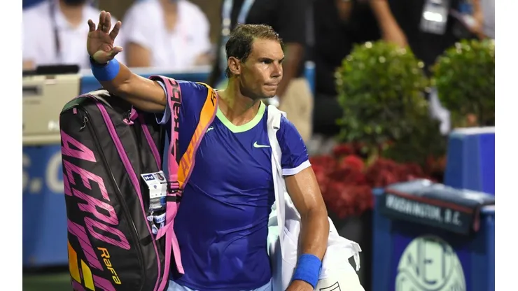 Rafael Nadal during the Citi Open in Washington DC (Getty).