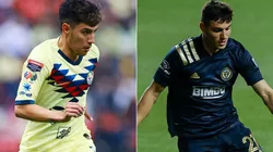 Leonardo Suarez of Club America (left) and Anthony Fontana of Philadelphia Union (Getty).