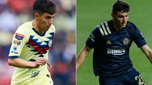 Leonardo Suarez of Club America (left) and Anthony Fontana of Philadelphia Union (Getty).