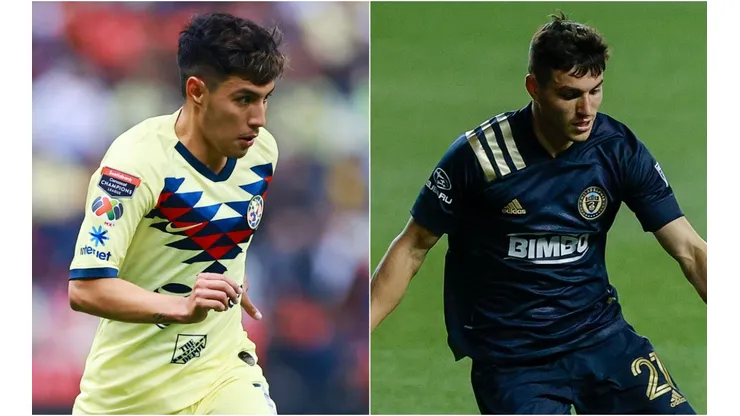 Leonardo Suarez of Club America (left) and Anthony Fontana of Philadelphia Union (Getty).