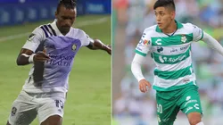 Nani of Orlando City SC (left) and Omar Campos of Santos Laguna (Getty).