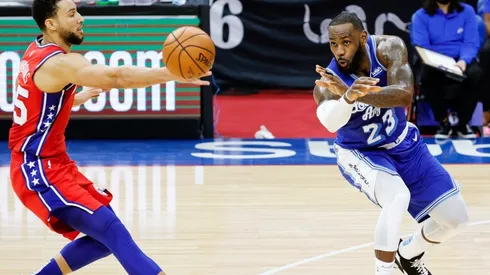 Ben Simmons vs. the Lakers. (Getty)