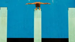 A competitor prepares to dive at the Beijing 2008 Olympic Games. (Getty)