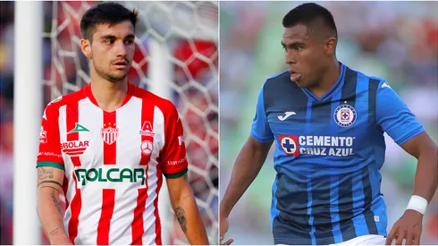 Unai Bilbao of Necaxa (left) and Jaiber Jimenez of Cruz Azul (right). (Getty)