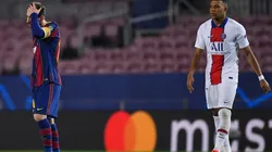 Messi and Mbappe. (Getty)