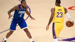 LeBron James & Kawhi Leonard. (Getty)