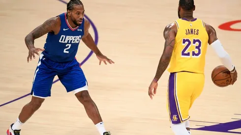 LeBron James & Kawhi Leonard. (Getty)