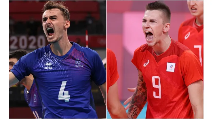 Jean Patry of France (left) and Ivan Iakovlev of ROC (right). (Getty)
