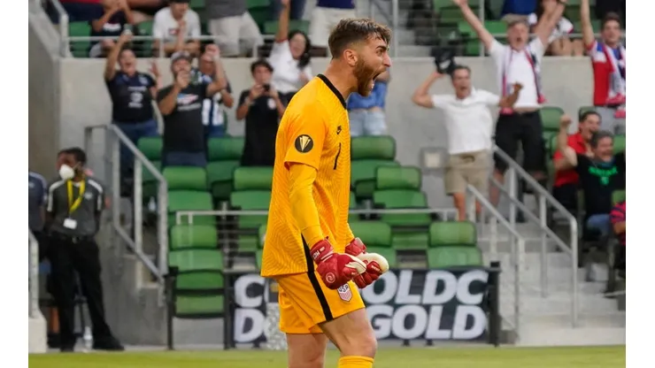 Matt Turner has been unbreakable in the 2021 Gold Cup to help the USA win the title. (Getty)
