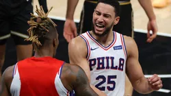 Ben Simmons & Dwight Howard. (Getty)
