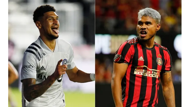 Bjorn Johnsen of CF Montreal (left), and Josef Martinez of Atlanta United (right). (Getty)