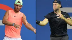 Rafael Nadal of Spain (left) and Jack Sock of the U.S. (Getty).