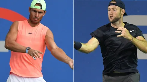 Rafael Nadal of Spain (left) and Jack Sock of the U.S. (Getty).