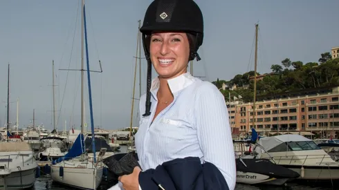 Jessica Springsteen attends the Monaco International Jumping. (Getty)