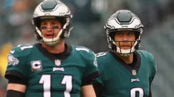 Nick Foles replaced injured Carson Wentz in the 2017 NFL season and led the Philadelphia Eagles to their first Super Bowl victory. (Getty)