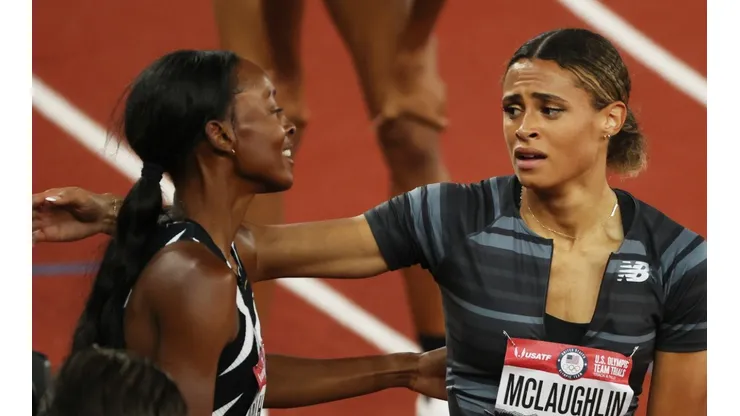 Dalilah Muhammad (left) and Sidney McLaughlin (Getty).