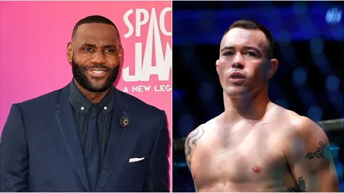 LeBron James (left) & Colby Covington. (Getty)
