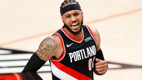 Carmelo Anthony will join LeBron James and the Lakers for the 2021/22 NBA season. (Getty)