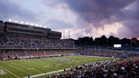View of the Tom Benson Hall of Fame Stadium in Canton, Ohio. (Getty)