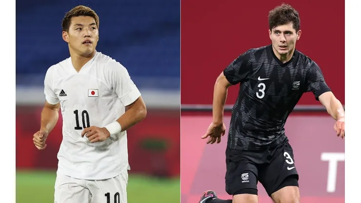 Ritsu Doan of Japan (left), and Liberato Cacace of New Zealand (right).