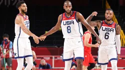 Jayson Tatum, Khris Middleton & Damian Lillard. (Getty)