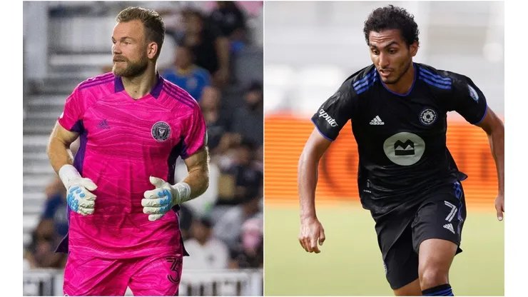 Nick Marsman of Inter Miami (left) and Ahmed Hamdi of CF Montreal (right). (Getty)