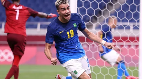 Reinier of Brazil celebrates a goal. (Getty)