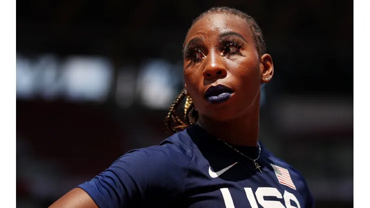 Gwen Berry will try to win a medal at the Tokyo 2020 Olympics Games (Getty).