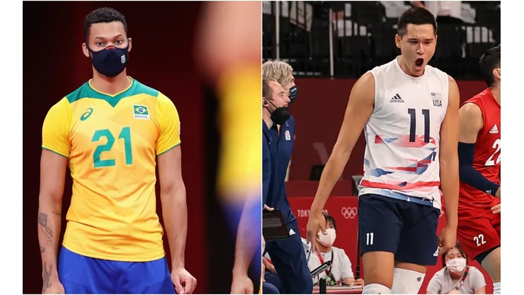 Alan Souza of Brazil (left) and Micah Christenson of USA (right). (Getty)