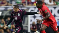 Rogelio Funes Mori of Mexico (left) and Doneil Henry of Canada (Getty).