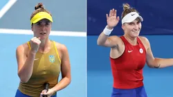 Elina Svitolina and Marketa Vondrousova will face off for a place in the gold-medal match at Tokyo 2020 Olympics women's tennis semifinals. (Getty)