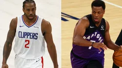 Kawhi Leonard (left) & Kyle Lowry. (Getty)