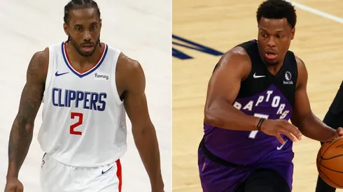Kawhi Leonard (left) & Kyle Lowry. (Getty)