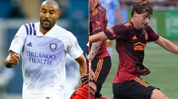Tesho Akindele of Orlando City (left) Santiago Sosa of Atlanta United (Getty).