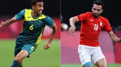 Keanu Baccus of Australia (left), and Karim Eraky of Egypt (right).