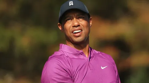 Tiger Woods during the PNC Championship on December 2020. (Getty)