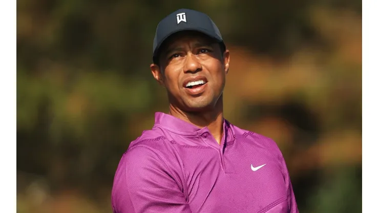 Tiger Woods during the PNC Championship on December 2020. (Getty)