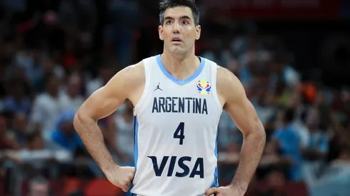 Luis Scola of Argentina looks on. (Getty)