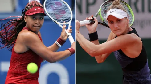 Naomi Osaka of Japan (left) and Marketa Vondrousova of Czech Republic (Getty).