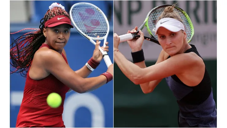 Naomi Osaka of Japan (left) and Marketa Vondrousova of Czech Republic (Getty).