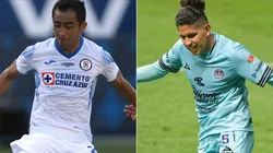 Rafael Baca of Cruz Azul (left) and Carlos Vargas of Mazatlan FC (Getty).