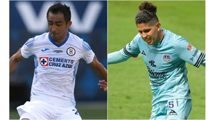 Rafael Baca of Cruz Azul (left) and Carlos Vargas of Mazatlan FC (Getty).
