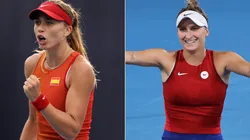 Paula Badosa of Spain (left) and Marketa Vondrousova (Getty).