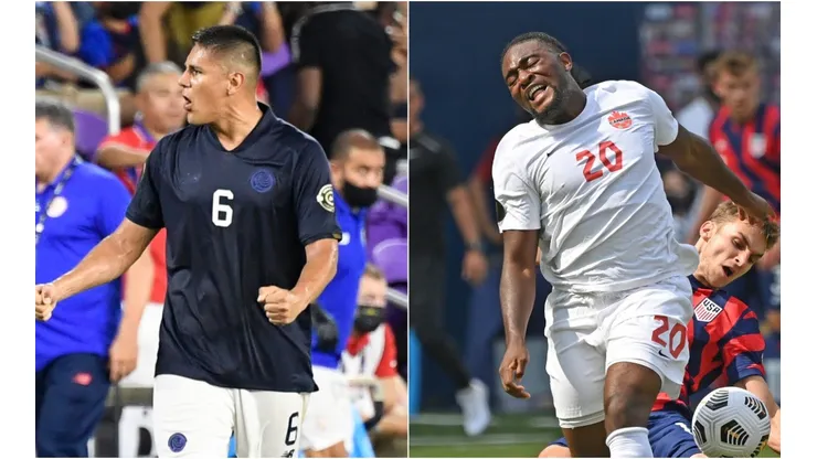 Costa Rica and Canada will clash in the 2021 Gold Cup quarterfinals. (Getty)