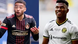Jake Mulraney of Atlanta United (left) and Luis Diaz of Columbus Crew (right). (Getty)